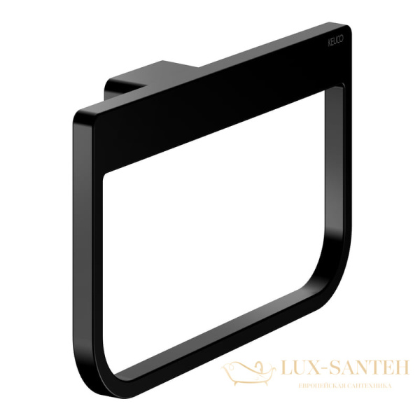 полотенцедержатель-кольцо keuco aveno 14621370000, черный матовый