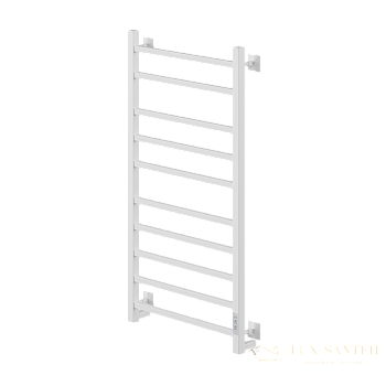 полотенцесушитель электрический кабельный ника step-2 100/50 ral9016 белый матовый u