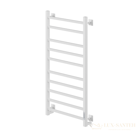 полотенцесушитель электрический кабельный ника step-2 100/50 ral9016 белый матовый u