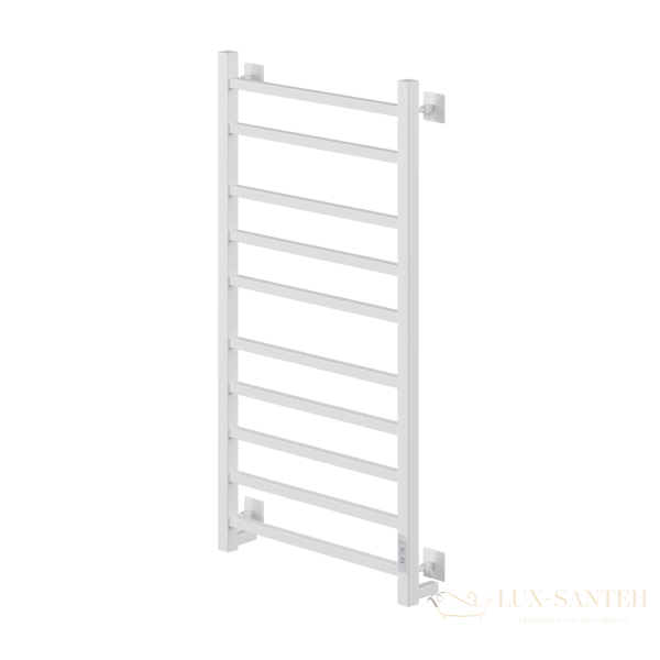 полотенцесушитель электрический кабельный ника step-2 100/50 ral9016 белый матовый u