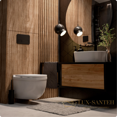 унитаз подвесной безободковый aquame aqm2006, с быстросъемным сиденьем softclose, белый глянцевый