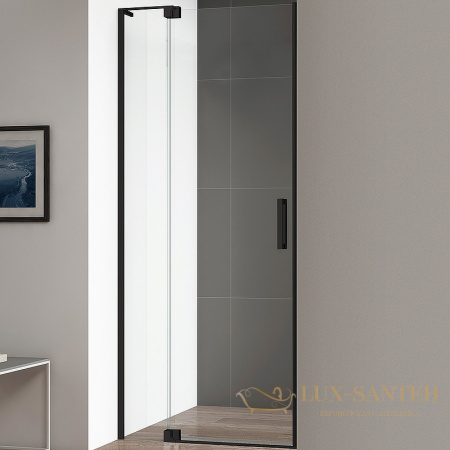 душевая дверь cezares slider slider-b-1-70/80-c-nero 80 см профиль черный матовый, стекло прозрачное