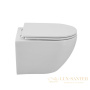 унитаз подвесной cezares relax czr-38088-49-th-tor/sc, безободковый, смыв торнадо, с сиденьем микролифт, белый