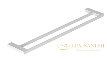 полотенцедержатель двойной 600 мм, kludi vela c, 3198853, белый матовый