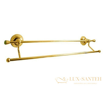 nicolazzi onice, 1498go09o, полотенцедержатель двойной 63см., подвесной, цвет золото