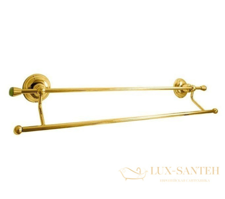 nicolazzi onice, 1498go09o, полотенцедержатель двойной 63см., подвесной, цвет золото
