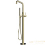 смеситель напольный для ванны bossini teo z00751.021, в комплекте со встроенной частью, золото