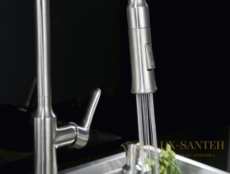 смеситель belbagno bb-lam38-in для кухни, нержавеющая сталь