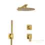 душевая система встраиваемая для душа 248 мм wasserkraft havel a3651.282.180.259.285.194.286, золотой матовый