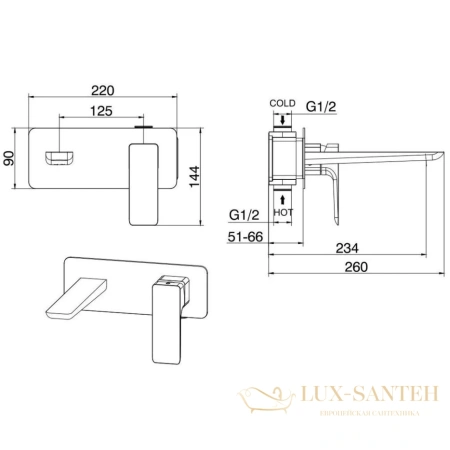 смеситель для раковины allen brau infinity 5.21003-00 без донного клапана, хром