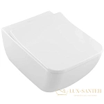 Подвесной безободковый унитаз Villeroy & Boch Venticello 4611R001, альпийский белый