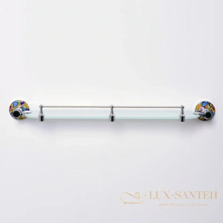 полка стеклянная wasserkraft diemel k-2244 61 см, хром