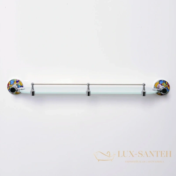 полка стеклянная wasserkraft diemel k-2244 61 см, хром
