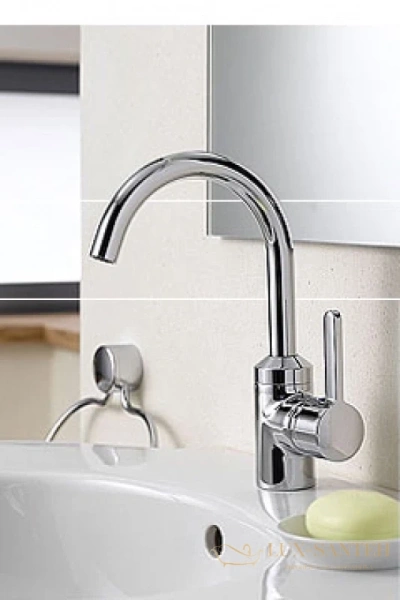 смеситель для раковины kludi bingo star 420230578 с донным клапаном, хром