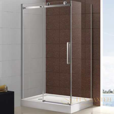 душевой уголок cezares stylus stylus-o-m-ah-1-120/80-c-cr 120x80 профиль хром, стекло прозрачное