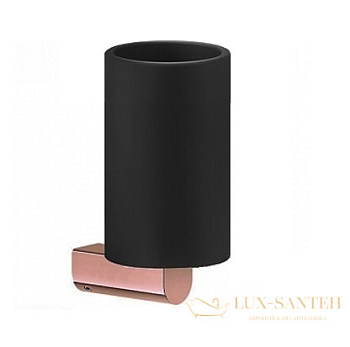 стакан gessi rilievo 59508.030 подвесной, copper pvd/черный