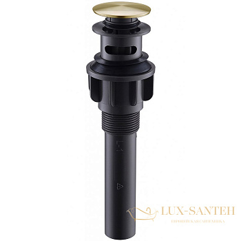 донный клапан belbagno bb-pcu-03-boro click-clack, брашированное золото