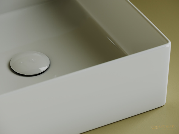 раковина накладная ceramica nova element cn6068, 361*361*130 мм, белый 