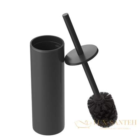 ершик для унитаза подвесной cezares relax-tbs-m-nop, черный матовый