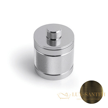 контейнер с крышкой настольный bertocci officina 01, 127 7532 8600, бронза индустриальная