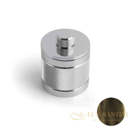 контейнер с крышкой настольный bertocci officina 01, 127 7532 8600, бронза индустриальная