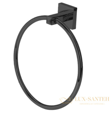 полотенцедержатель кольцо stil haus urania u07(23), черный матовый