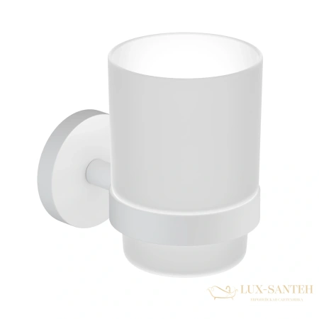 стакан для зубных щеток timo saona 13031/16, белый матовый