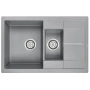 кухонная мойка paulmark feste pm237850-grm, серый металлик