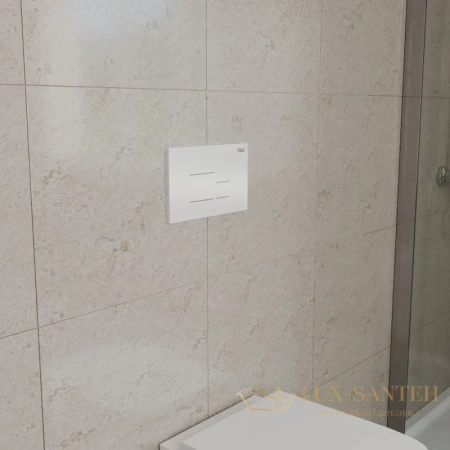 клавиша смыва d&k quadro db1519016 для инсталляции, белый