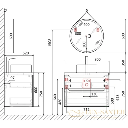 тумба jorno wood wood.01.80/p/w 79,5 см, белый глянец 