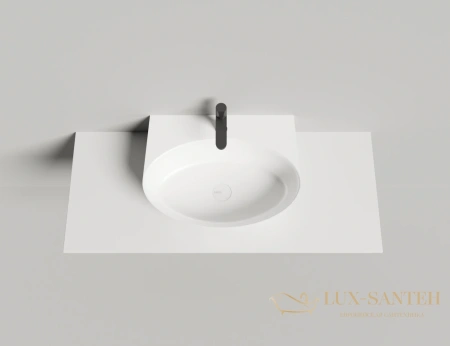 раковина salini alda 140322m s-stone 58x45 см, белый