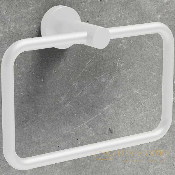 полотенцедержатель кольцо colombo design plus w4931.bm, белый матовый