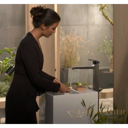 смеситель напольный для раковины hansgrohe metropol 32530000, хром