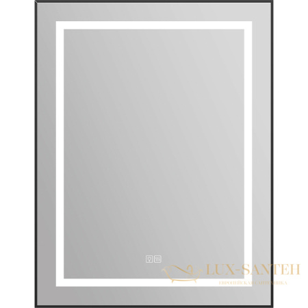 зеркало belbagno kraft spc-kraft-685-885-tch-warm-nero 68.5 см с подсветкой, с подогревом, с сенсорным выключателем, черный