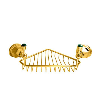 nicolazzi teide chic, 1495go15c, полочка-решетка угловая, подвесной, цвет золото