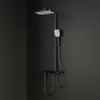 душевая система rgw shower panels 51140135-04 с термостатом sp-35b, черный матовый