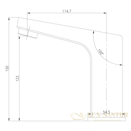 смеситель для раковины lemark project lm4650ce бесконтактный (сенсорный), хром