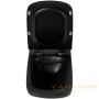 подвесной унитаз belbagno sela bb3201chr-mb/bb3201sc-mb с сиденьем микролифт, черный матовый