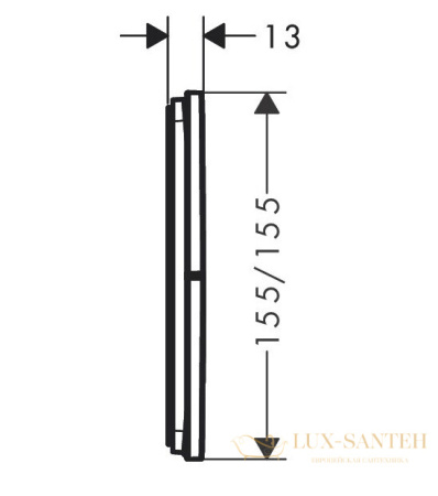 переключатель потоков hansgrohe showerselect comfort q 15587670, на 3 выхода, черный матовый