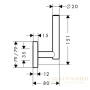 держатель бумаги hansgrohe puravida 41518000