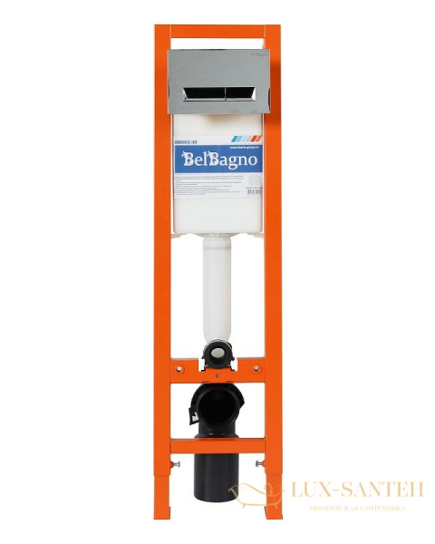 инсталляция belbagno bb003-30 для подвесного унитаза без клавиши смыва, оранжевый