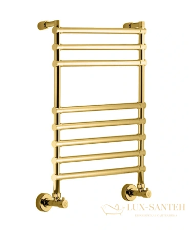 полотенцесушитель водяной margaroli sole 464-8м 4644708go, высота 76.8 см, ширина 53.5 см, золото