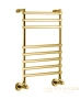 полотенцесушитель водяной margaroli sole 464-8м 4644708go, высота 76.8 см, ширина 53.5 см, золото