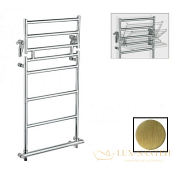 полотенцесушитель электрический margaroli sereno 583-8 box 5834708obb, с полкой, высота 106 см, ширина 57 см, бронза