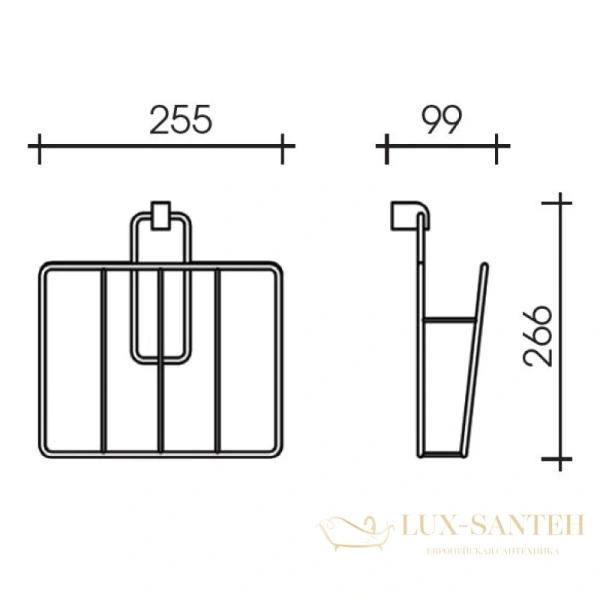 газетница schein allom 2216-h, хром