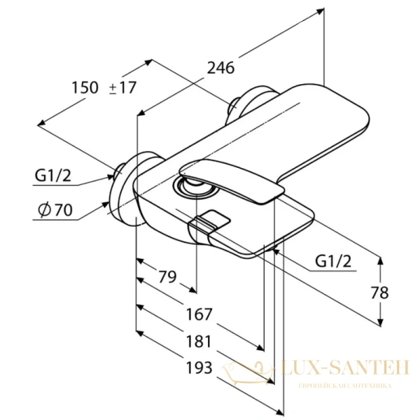 смеситель kludi balance white 524459175 для ванны, хром/белый