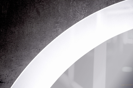 зеркало xpertials lumix 84354135-36891 70 см led свет: вкл/выкл с диммером и датчик антизапотевания