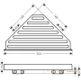 полка hansgrohe addstoris 41741340, шлифованный чёрный хром