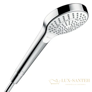 ручной душ hansgrohe croma select s multi ecosmart хром-белый 26801400