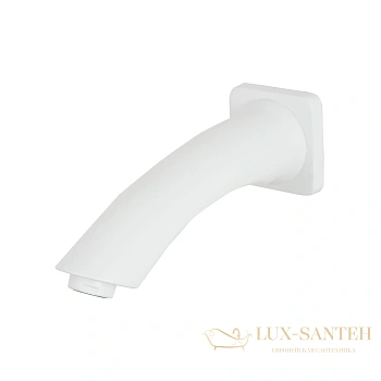 излив для ванны lemark lm3781mw, белый матовый